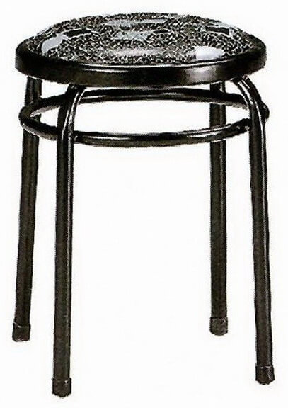 鐵管圓椅子