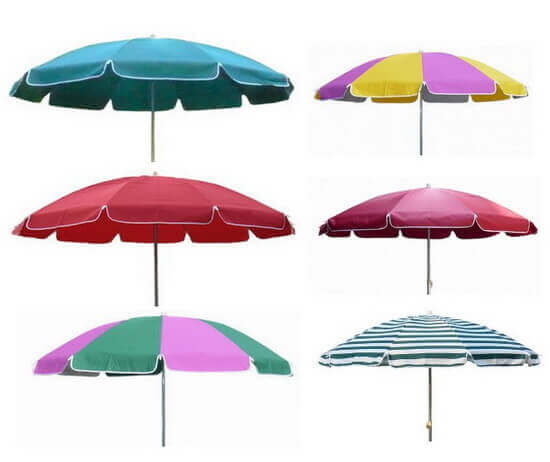 海邊陽傘